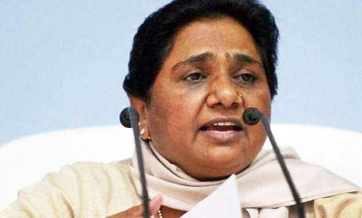 maya s move a political stunt bjp sp cong cautious