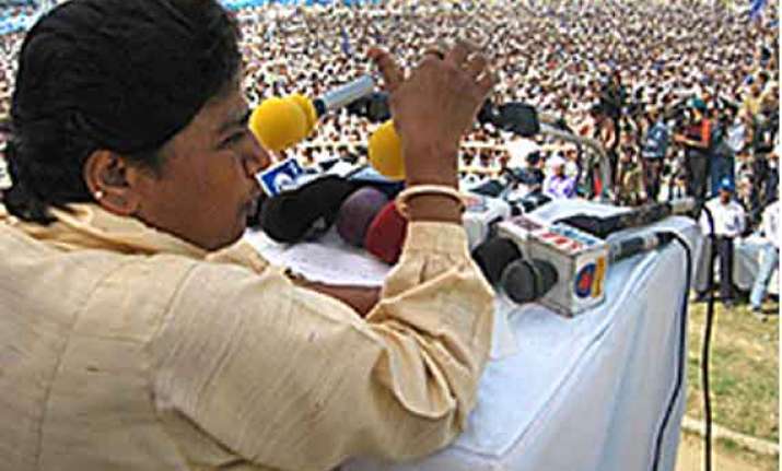 media creating false modi wave mayawati