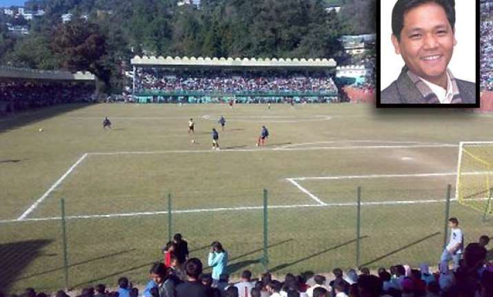 meghalaya oppn leader donates money for stadium upgrade