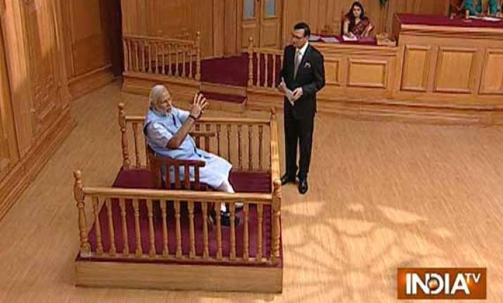 modi in aap ki adalat india tv garners 74 trps highest in