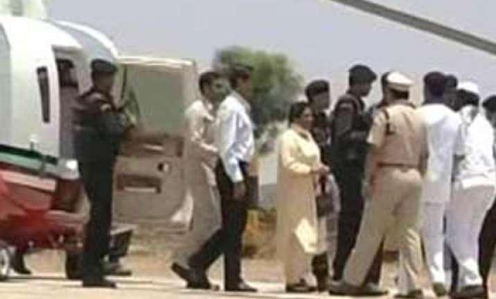 narrow escape for mayawati s plane