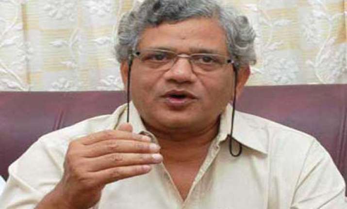 no scope for blackmail by cong bjp yechury on third front