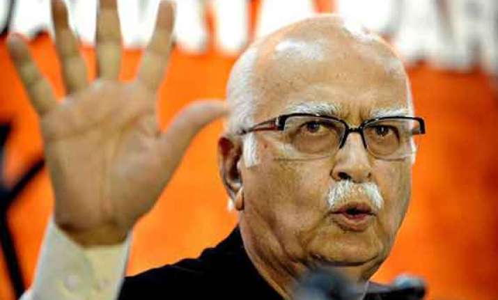 not sure of bjp notching up majority on its own says advani