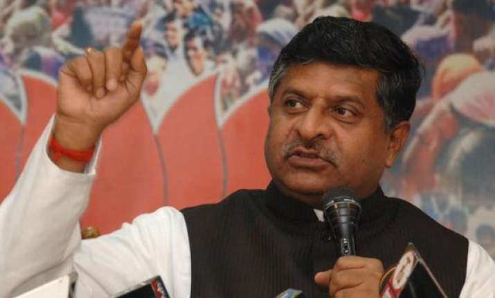onus on congress to remove hunger says bjp after food bill