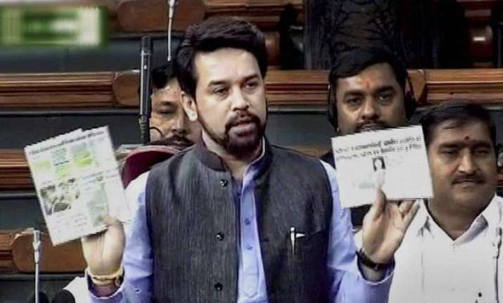 was afzal guru not a terrorist anurag thakur asks cong