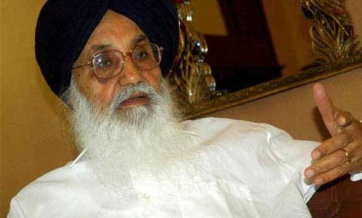 parkash singh badal threatens to quit over haryana sgpc