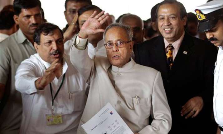 pranab seeks floating votes for his candidature