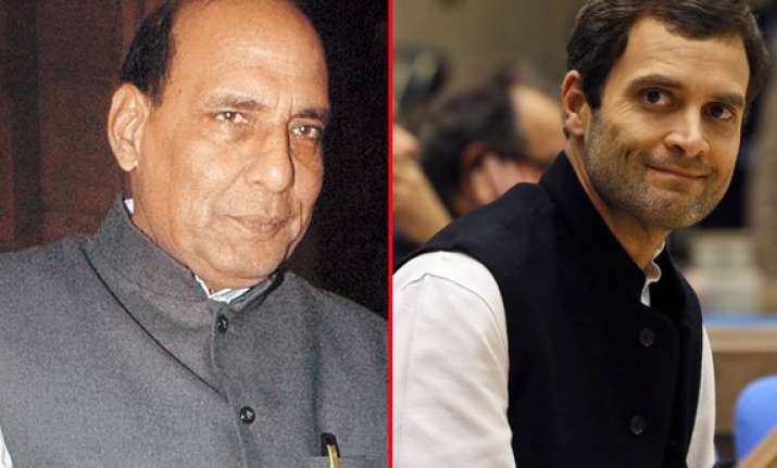 rajnath dares congress to declare pm candidate