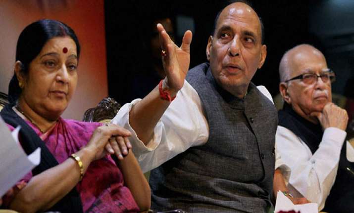 rajnath offers speaker s post to advani sushma to wait and