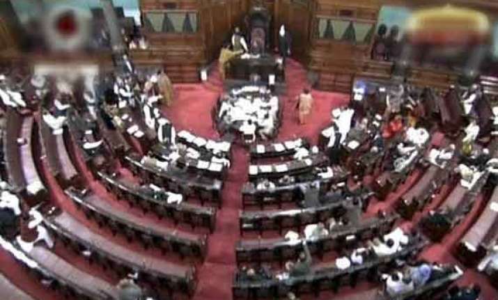 rajya sabha members tear papers throw towards chair
