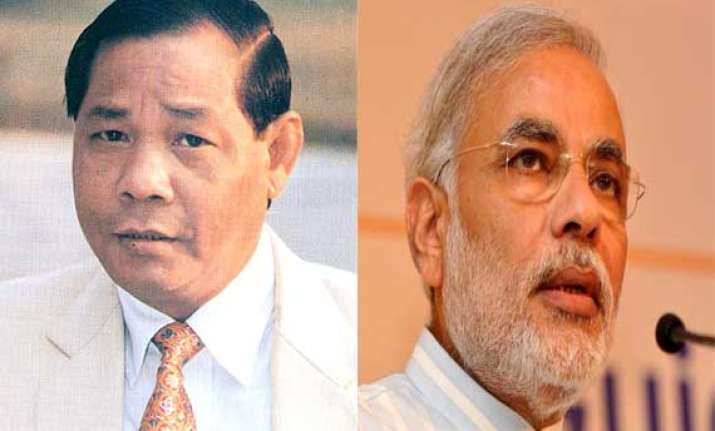 sangma calls on modi