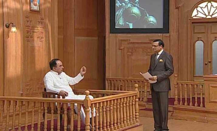 swamy tells aap ki adalat dubai mafia killed sunanda pushkar