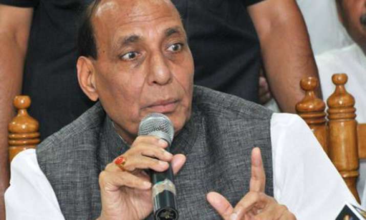 telangana decision not taken on time rajnath