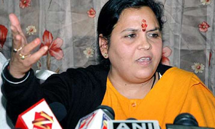 uma bharti may be pitted by bjp against sonia gandhi