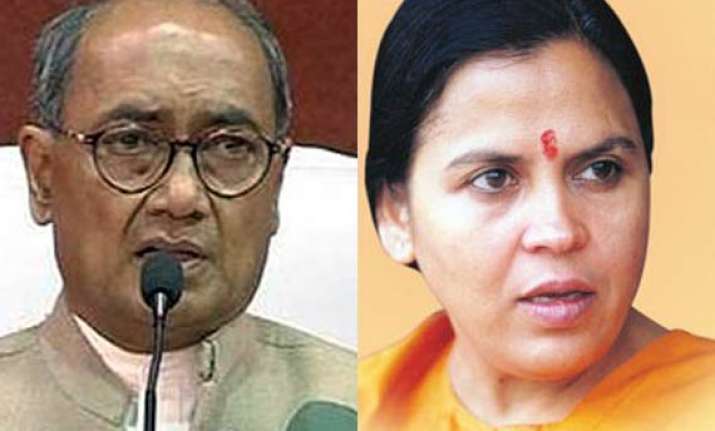 uma can t regain her position in bjp says digvijay
