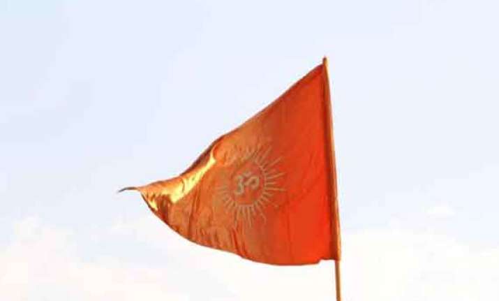 uproar in ls as sena mp says saffron flag to be hoisted