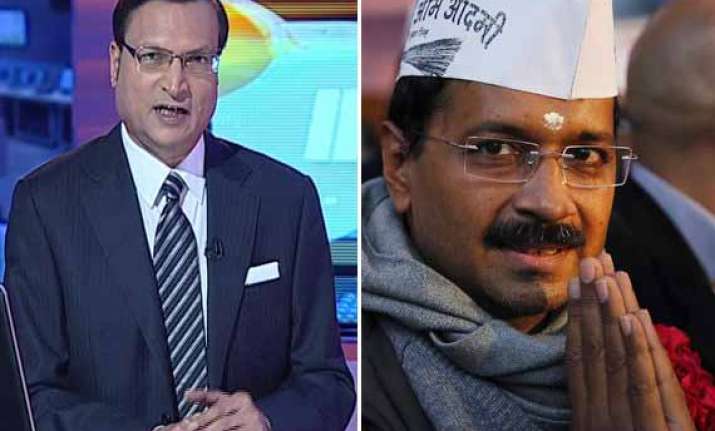 watch how rajat sharma exposed arvind kejriwal in aaj ki
