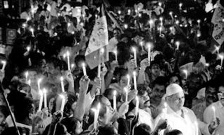 ysr congress holds candlelight marches