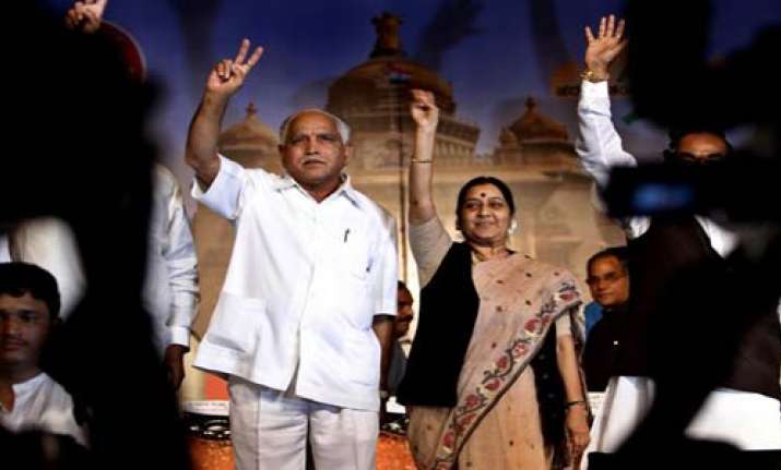 yeddy endorses swaraj