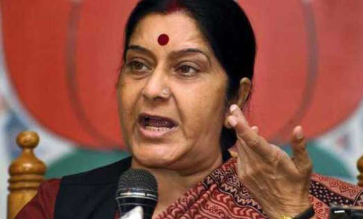 youth congress protests signs of desperation sushma swaraj