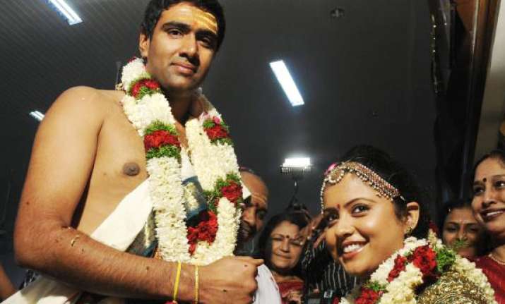 ashwin ties the knot in low key ceremony