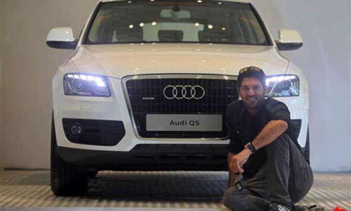 audi presented to yuvraj for world cup performance
