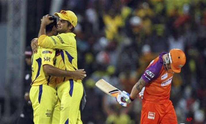 csk move to top of the table with 11 run win over tuskers