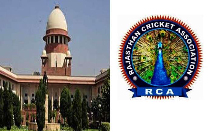 declare rajasthan cricket association results supreme court.