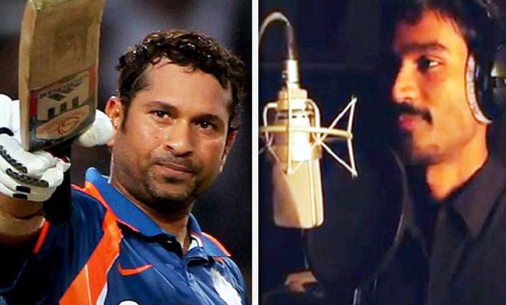 dhanush sings for sachin tendulkar