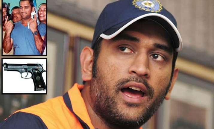 dhoni can now carry two pistols with him