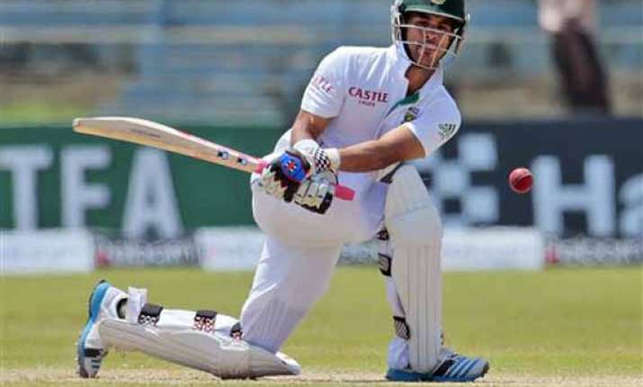 duminy ton helps south africa declare at 455 9