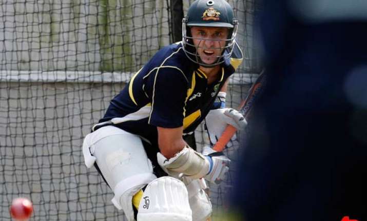 hussey is a bit nervous ahead of scg test