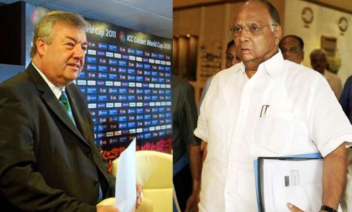 icc awaits response from pawar on ticket fiasco