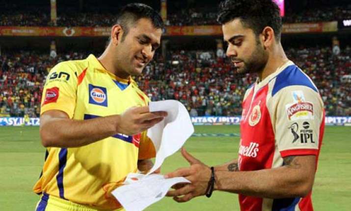 ipl7 match 42 csk look to consolidate top 4 spot rcb battle