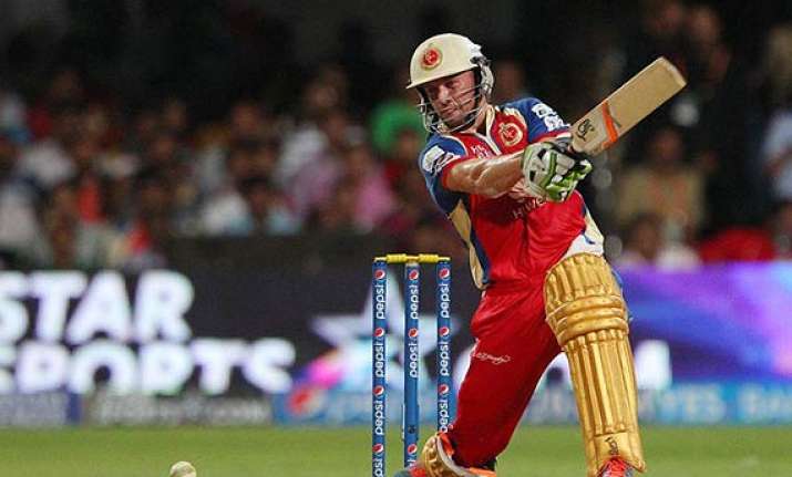 ipl 7 match 24 a b de villiers sensational blitz helps rcb