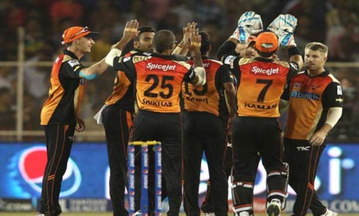 ipl 7 match 30 hyderabad jump back to contention with fiery