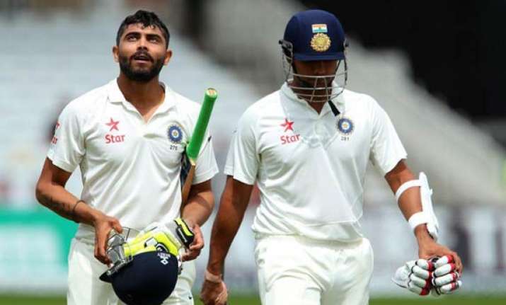 ind vs eng jadeja binny take india to safety after broad s