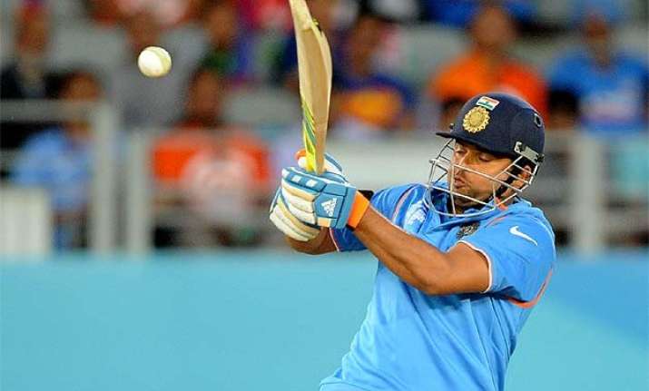 world cup 2015 suresh raina faces tennis serves to counter