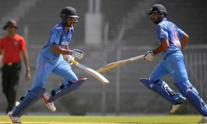 rohit manish lift india with impressive tons in warm up game