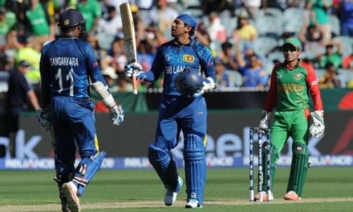 world cup 2015 sri lanka posts 332 1 vs bangladesh