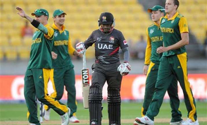 world cup 2015 south africa vs uae scoreboard match 36