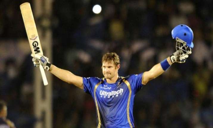 ipl 8 ton up watson powers rr to 199/6 against kkr in must