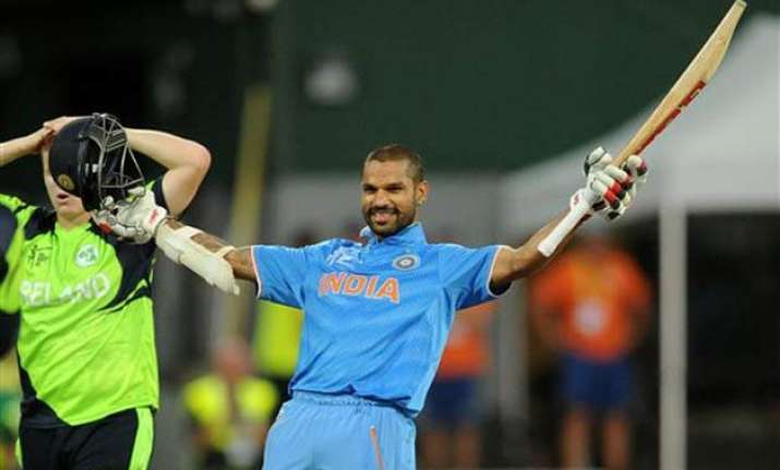 world cup 2015 shikhar dhawan unites flamboyance with