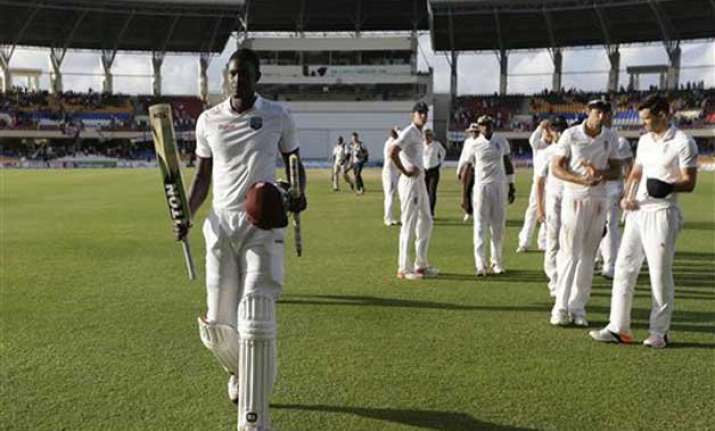 west indies salvages draw in 1st test vs england