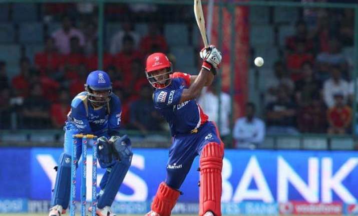 ipl 8 daredevils post 184/3 against rajasthan royals