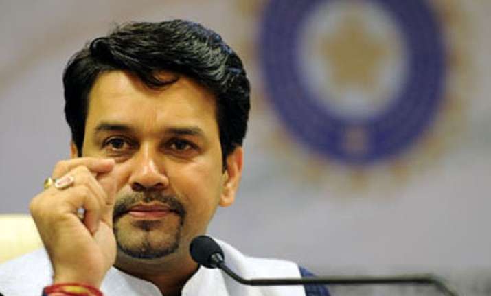 no official talks with pcb on tuesday in delhi anurag thakur