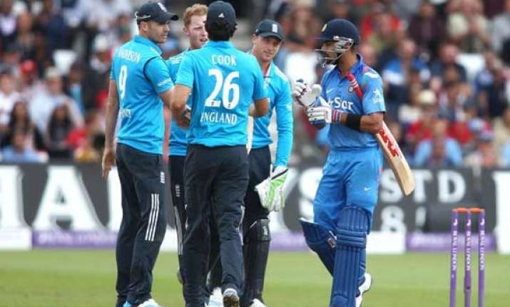 ind vs eng kohli stokes in a verbal spat in 3rd odi at
