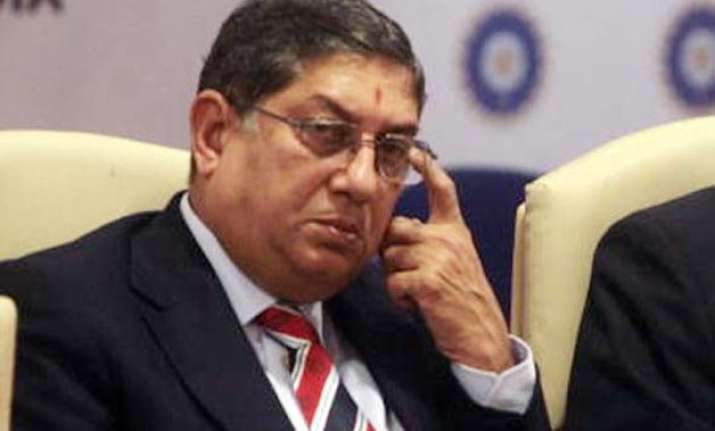 srinivasan is the bcci representative to icc ceo richardson