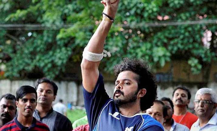 after exoneration cricketer sreesanth takes to nets