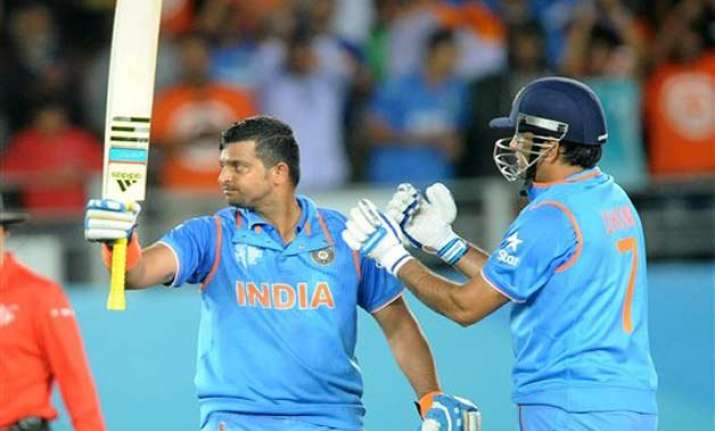 world cup 2015 raina slams ton as india beat zimbabwe by 6